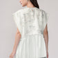 Samara Peplum Vest - Pearl