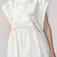 Samara Peplum Vest - Pearl
