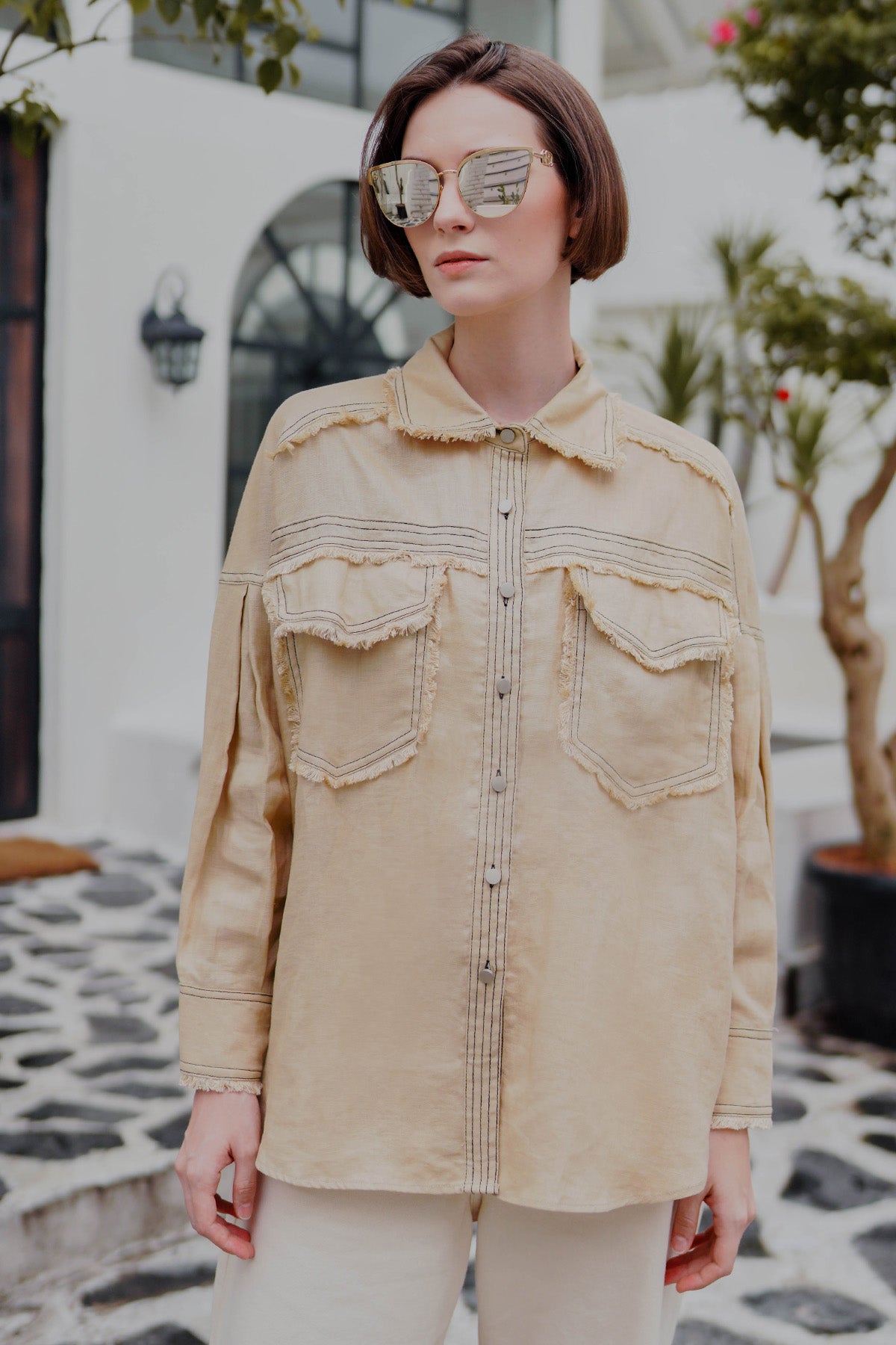 Hera Pocket Shirt - Khaki