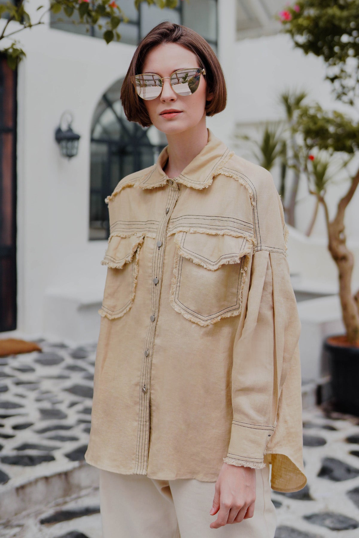 Hera Pocket Shirt - Khaki