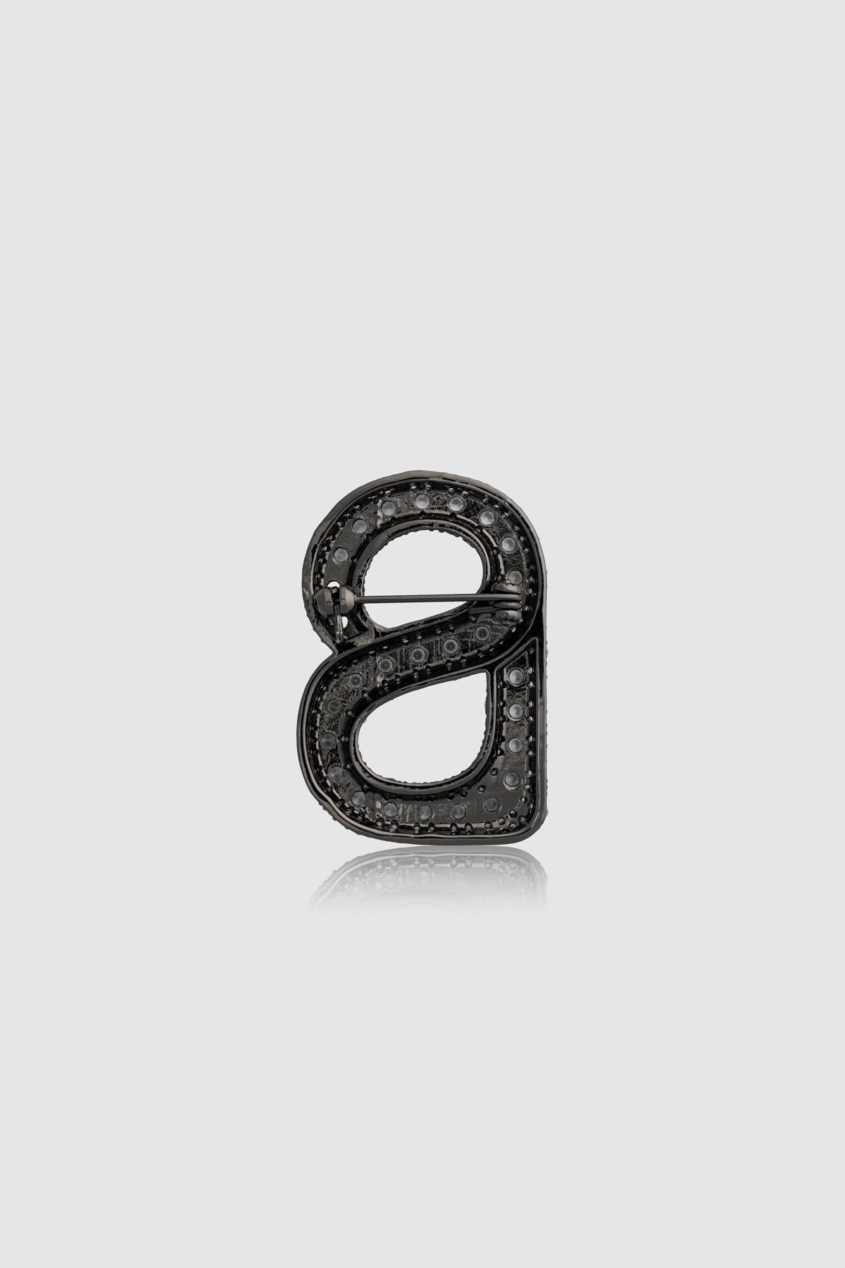 Eclat Brooch - Hematite