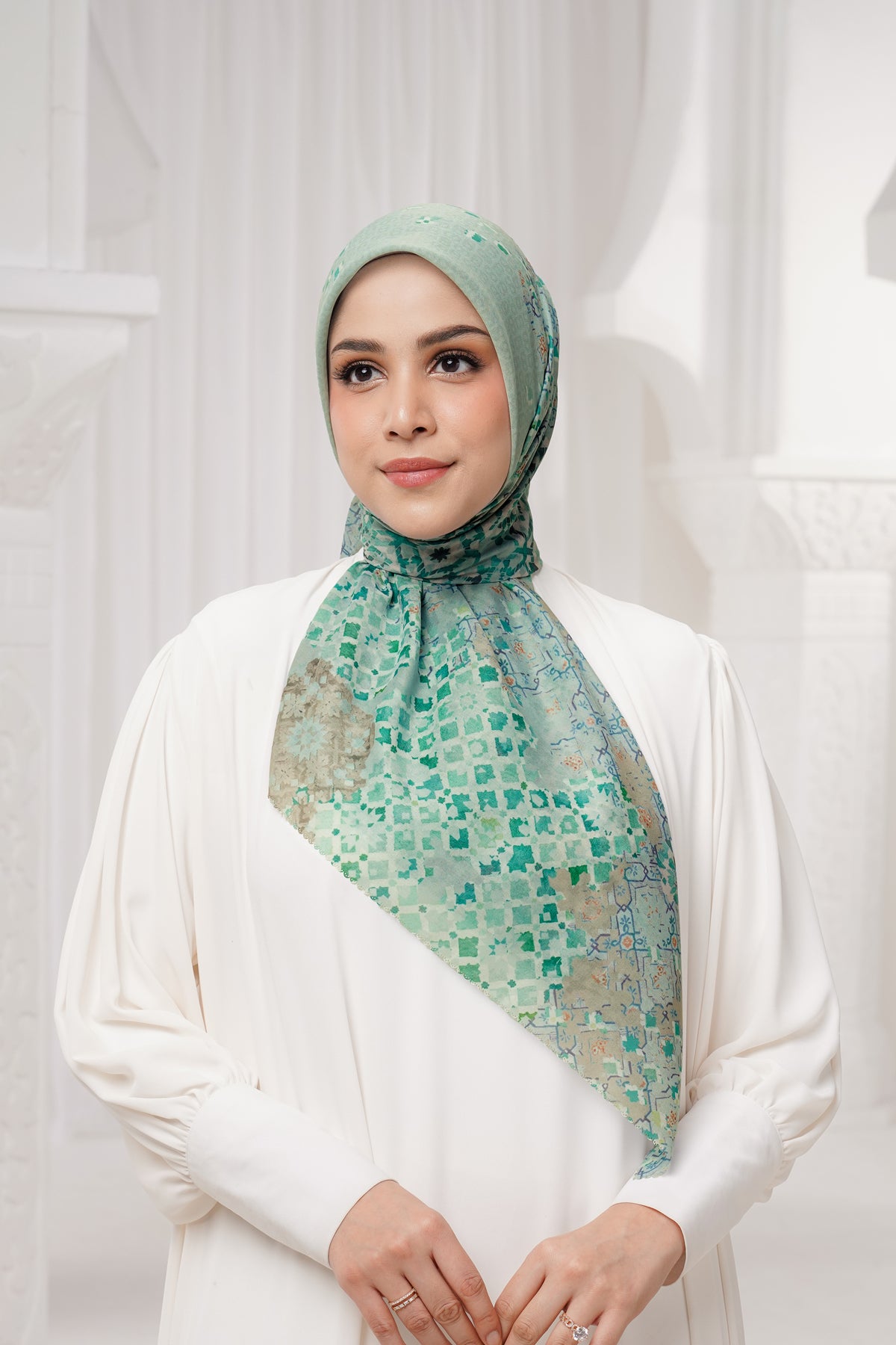 Moroccan Voile Square - Jewel