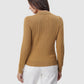 Everyday Knit Half Button - Camel