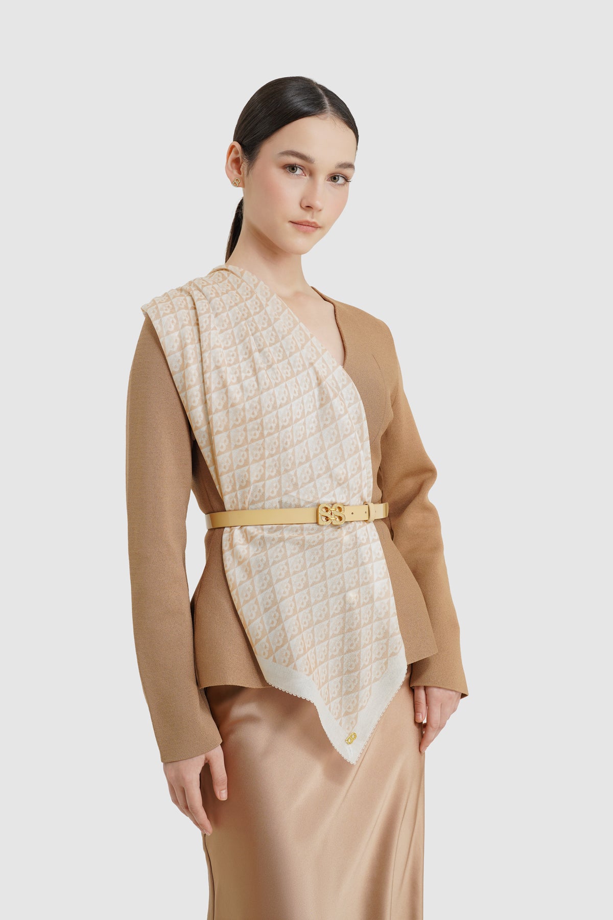 Prism Voile Square - Custard