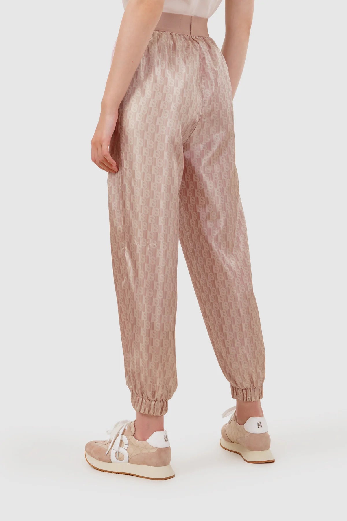 Leena Monogram Jogger Pants