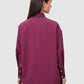 Bimu Monogram Overshirt - Maroon