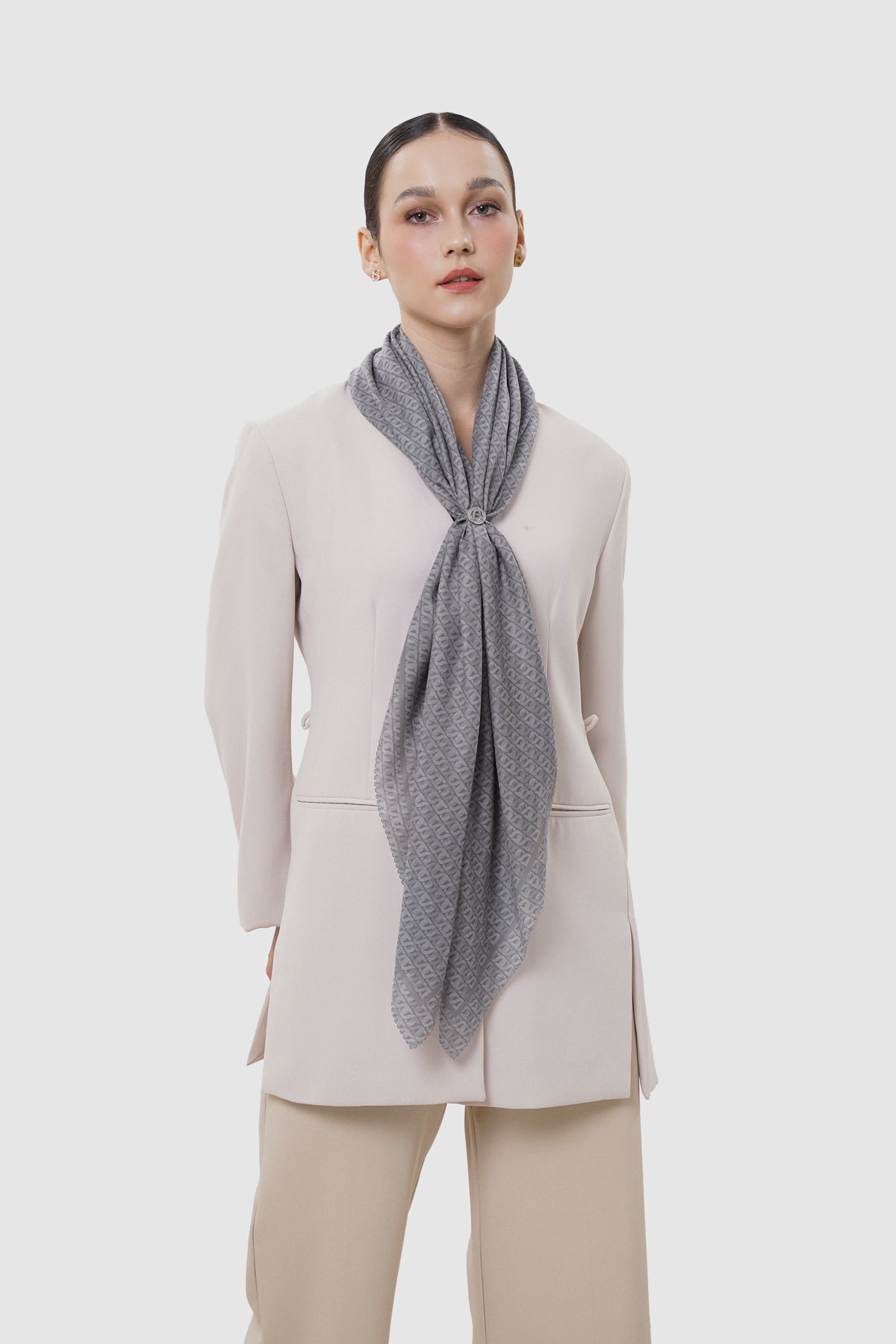 Interlock Voile Square - Flagstone