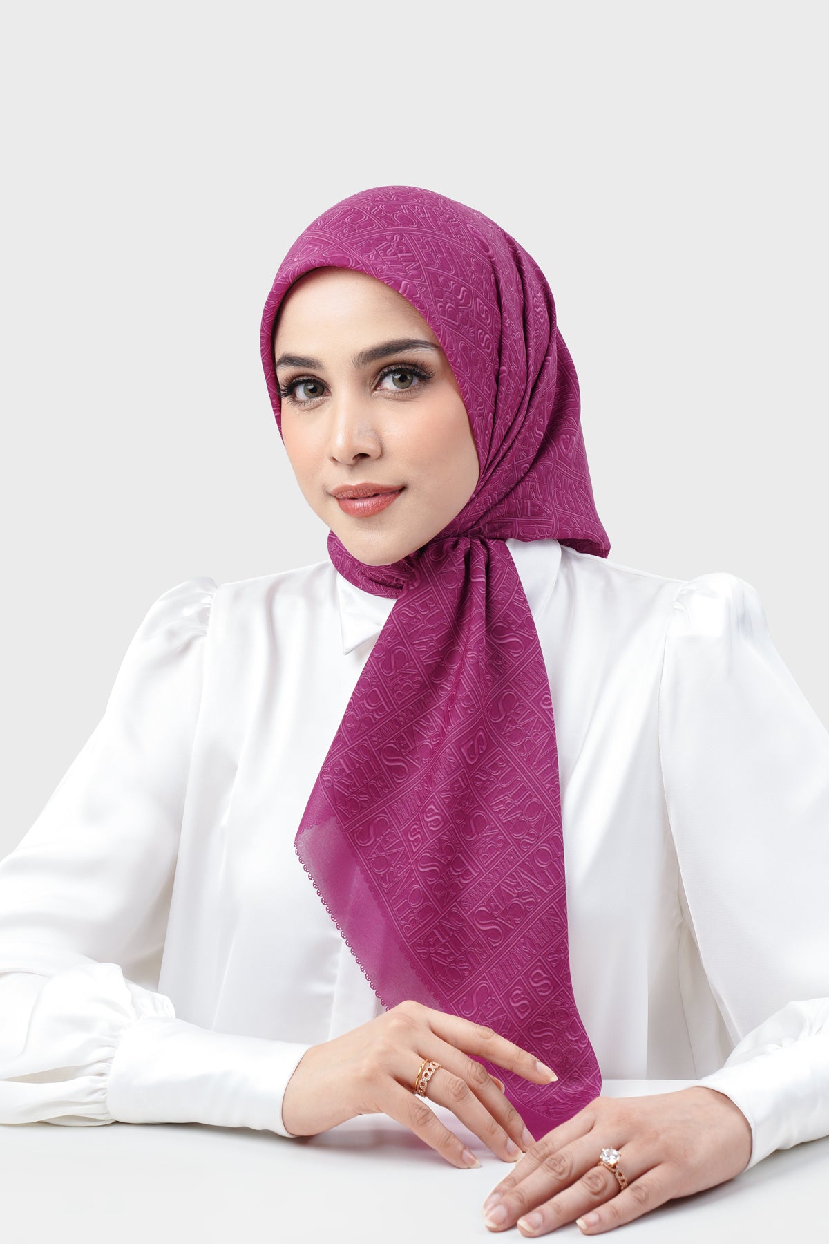 Typograph Square - Very Berry