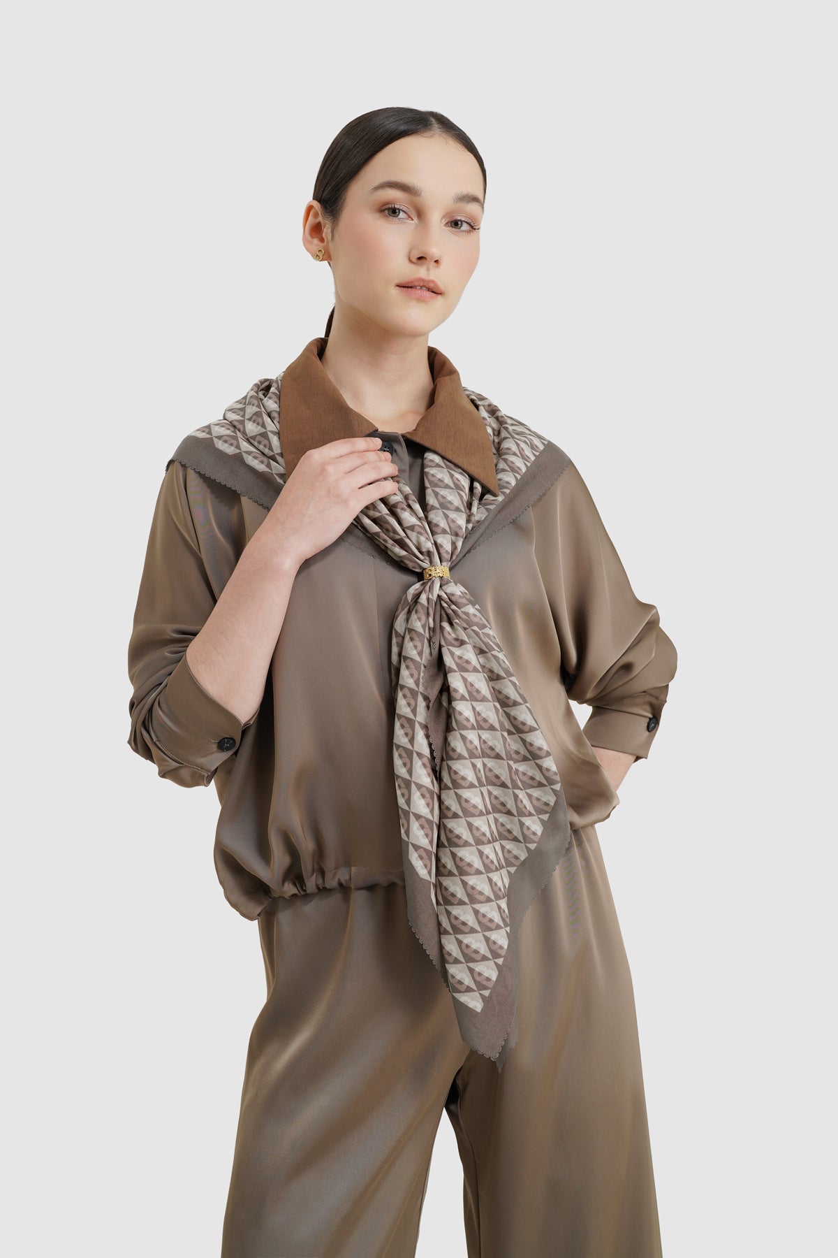 Prism Voile Square - Tiramisu