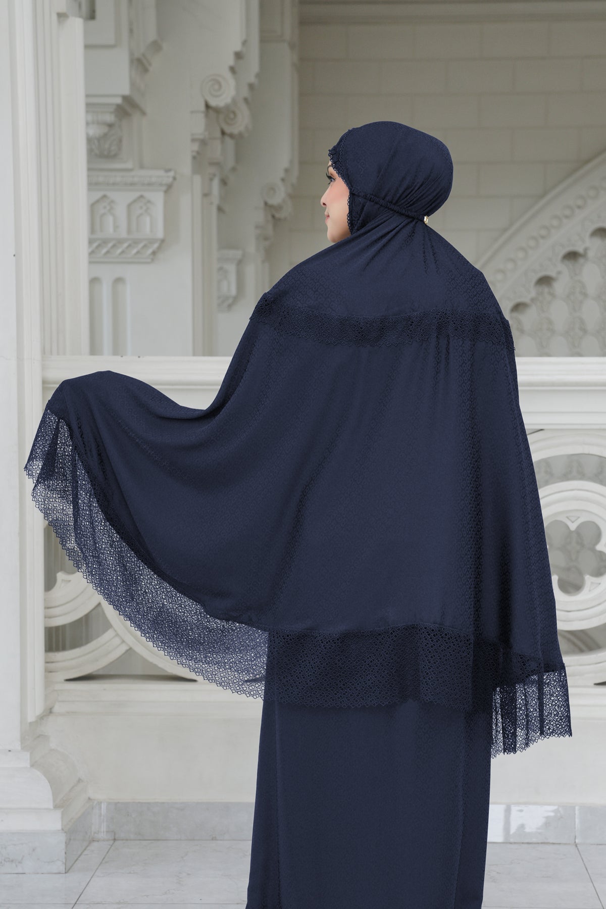 Safa Prayer Robe - Navy