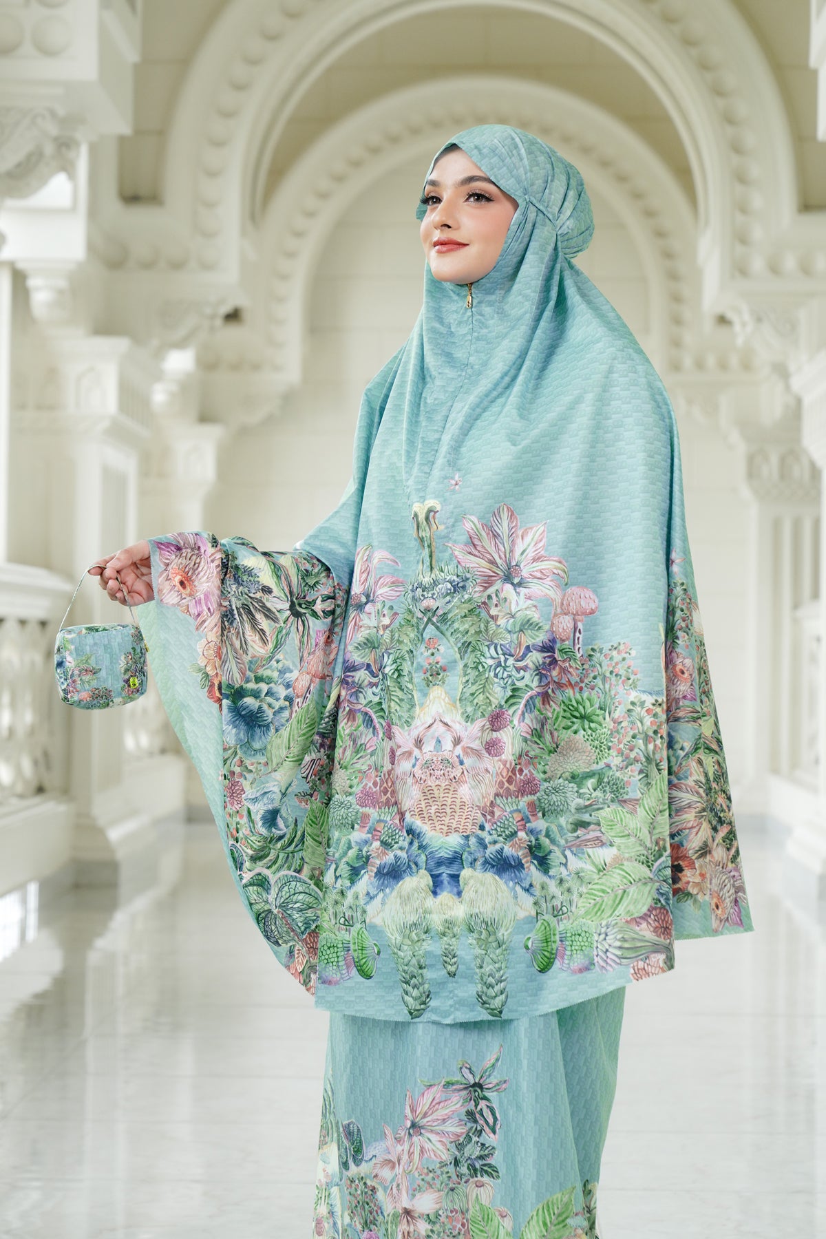 Forestis Capsule Prayer Robe - Aquamarine