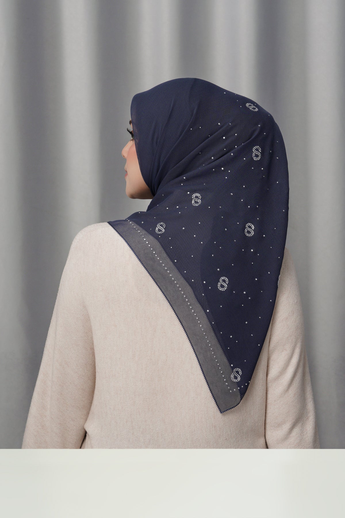 Everyday Glam Scarf - Navy