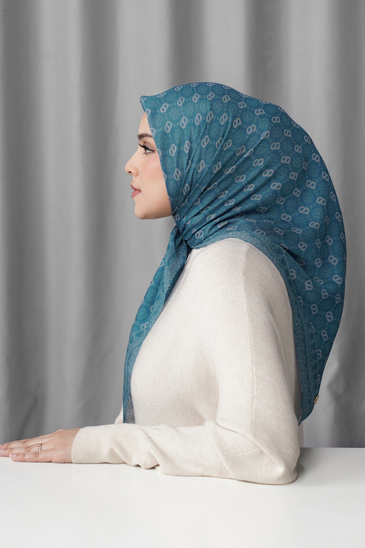 Songket Square - indigo