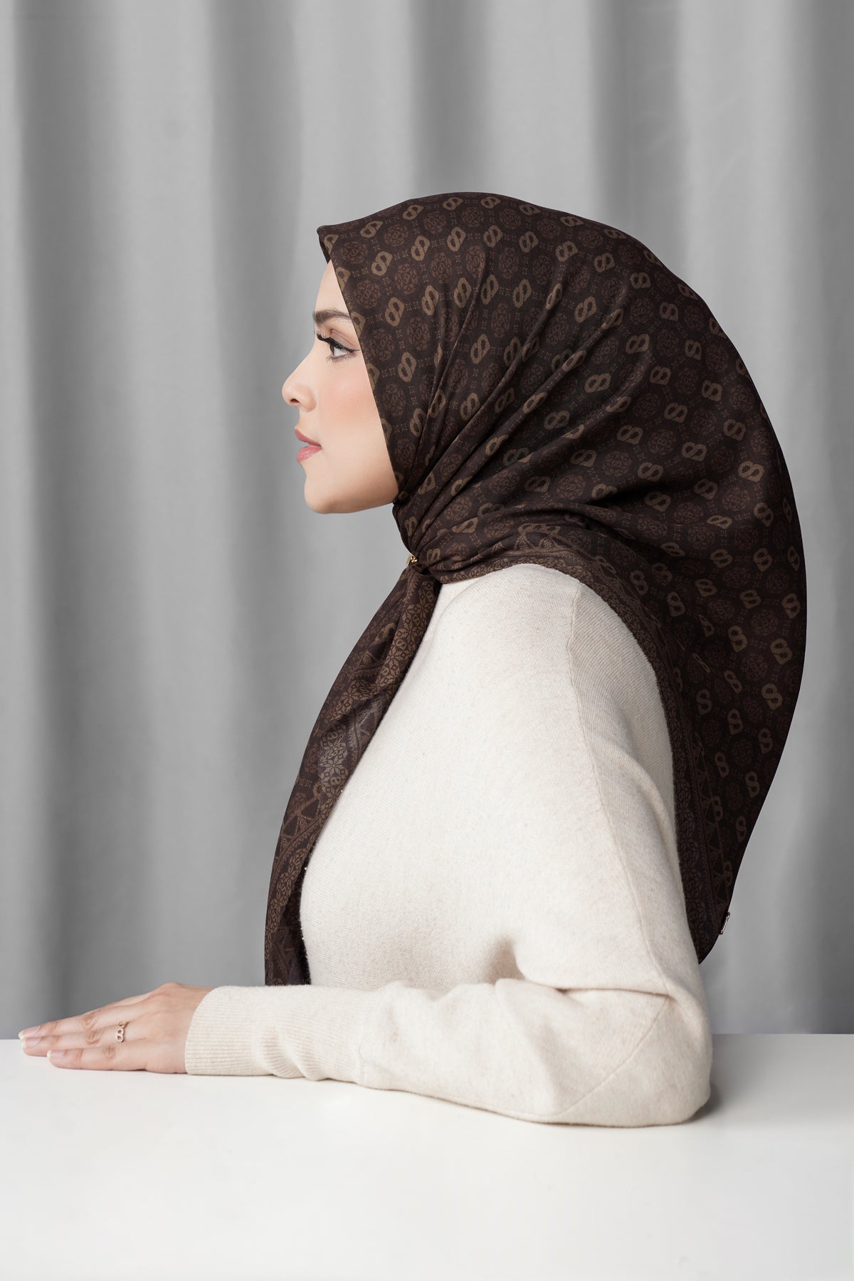 Songket Square - Mahogany