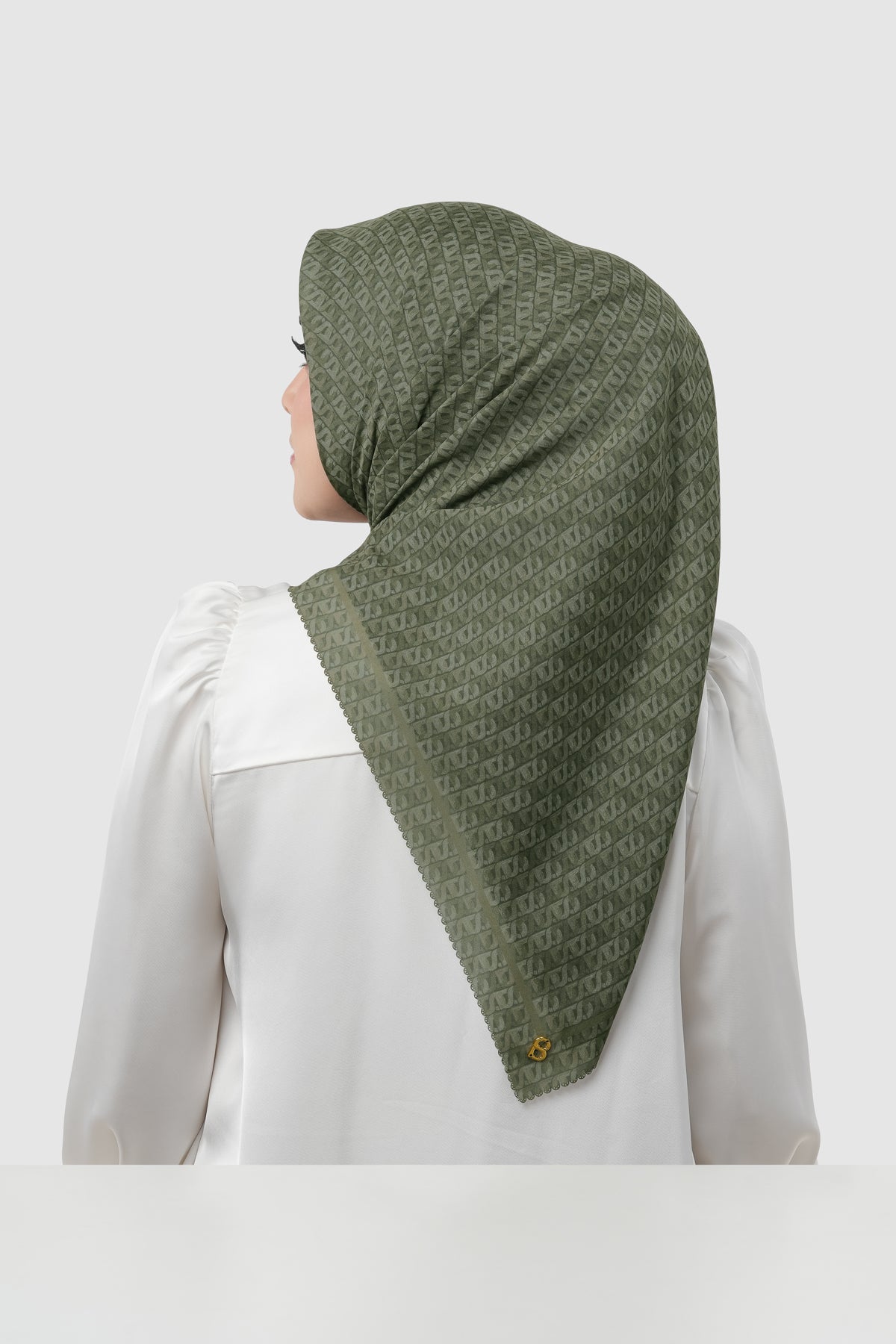 Interlock Voile Square - Chive