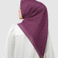Interlock Voile Square - Plum