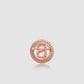 Petite Crystal Round Brooch - Rose Gold