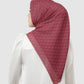 Interlock Voile Square - Cherry