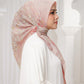 Moroccan Voile Square - Rosewater