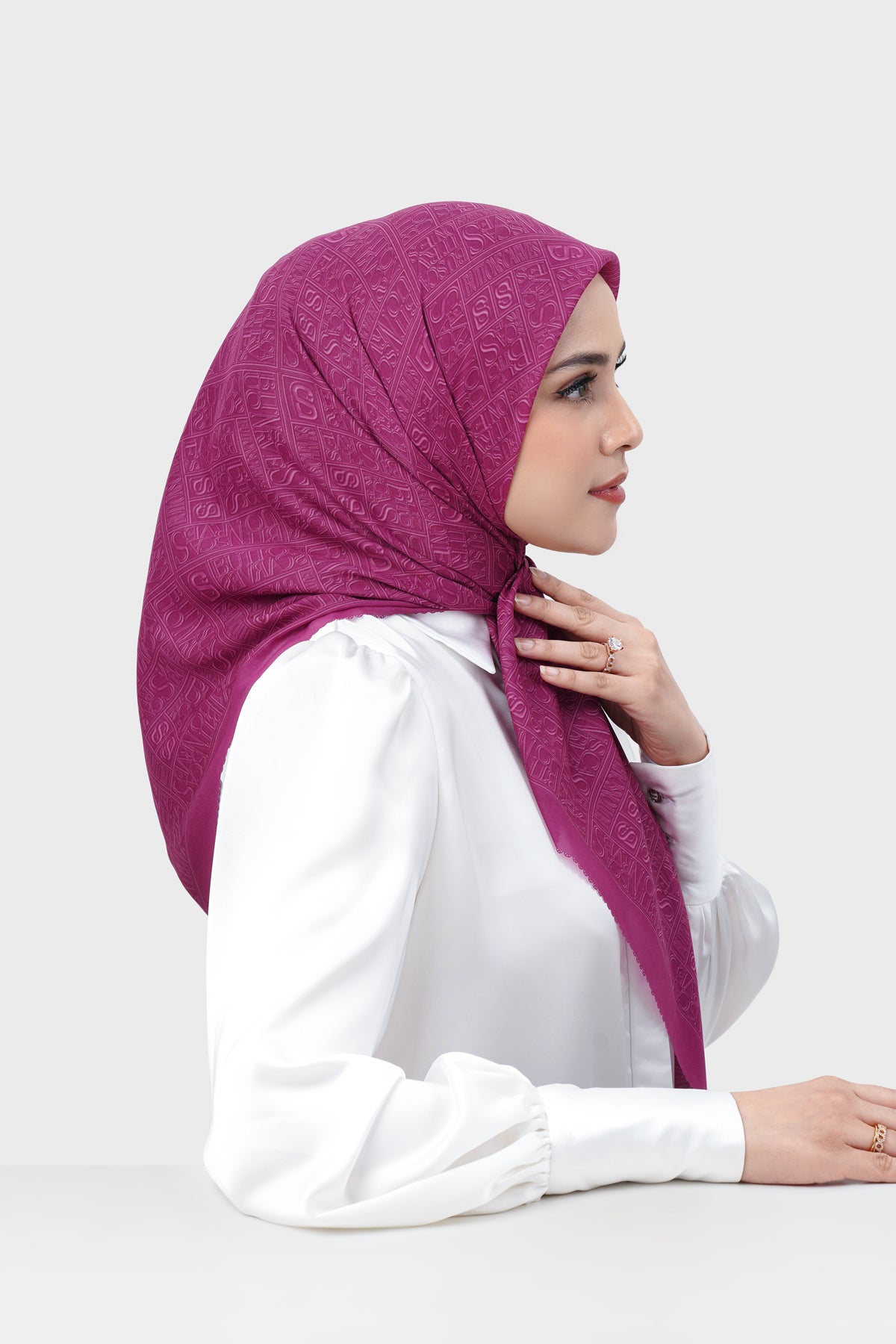 Typograph Square - Very Berry