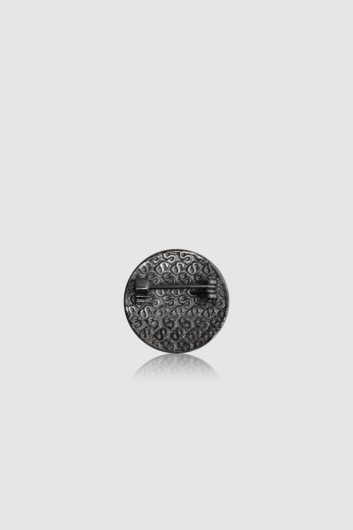 Round Pin Brooch Package 04 - Hematite