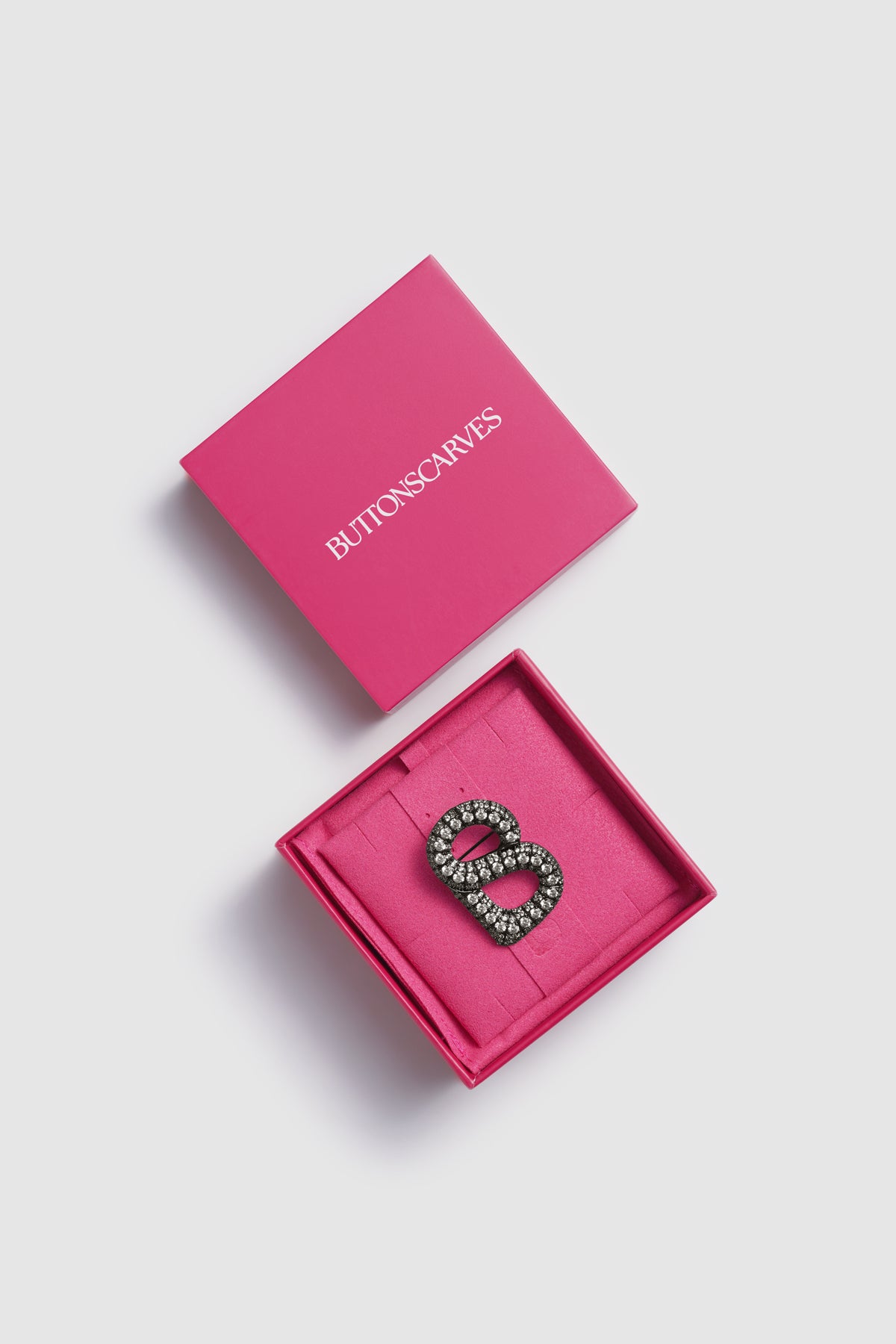 Eclat Brooch - Hematite