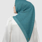 Interlock Voile Square - Teal