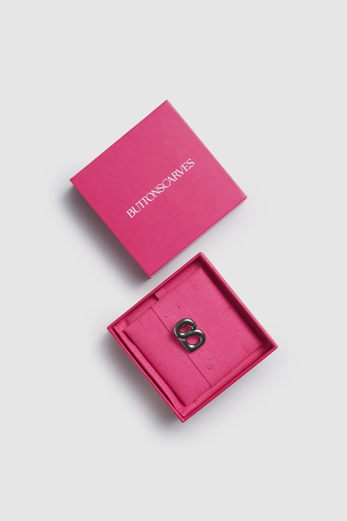 Petite Signature Everyday Brooch - Hematite