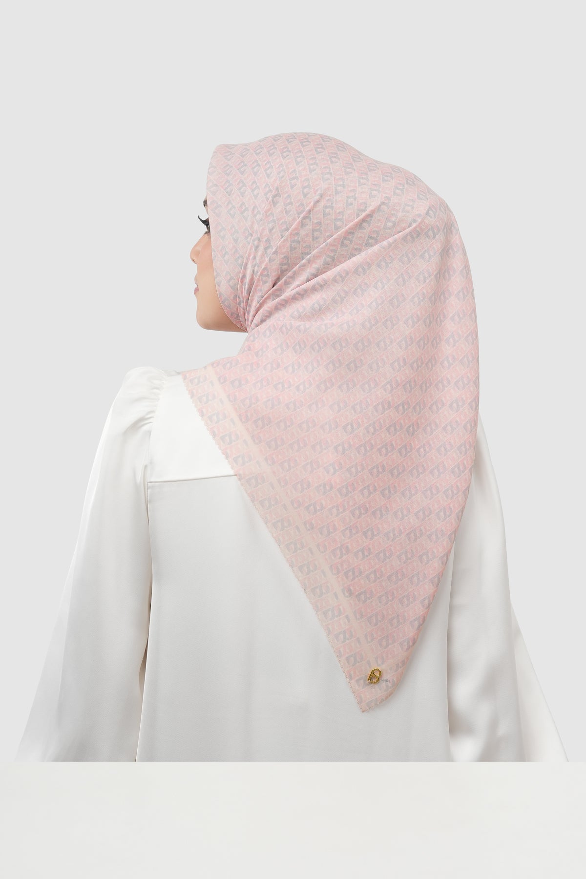 Interlock Voile Square - Bubblegum