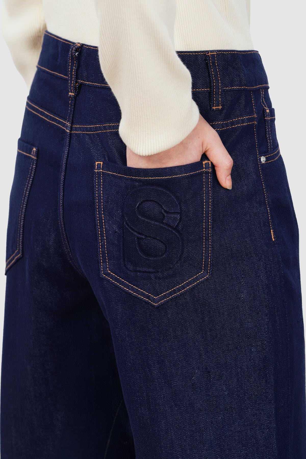 Olivia Denim Pants - Black