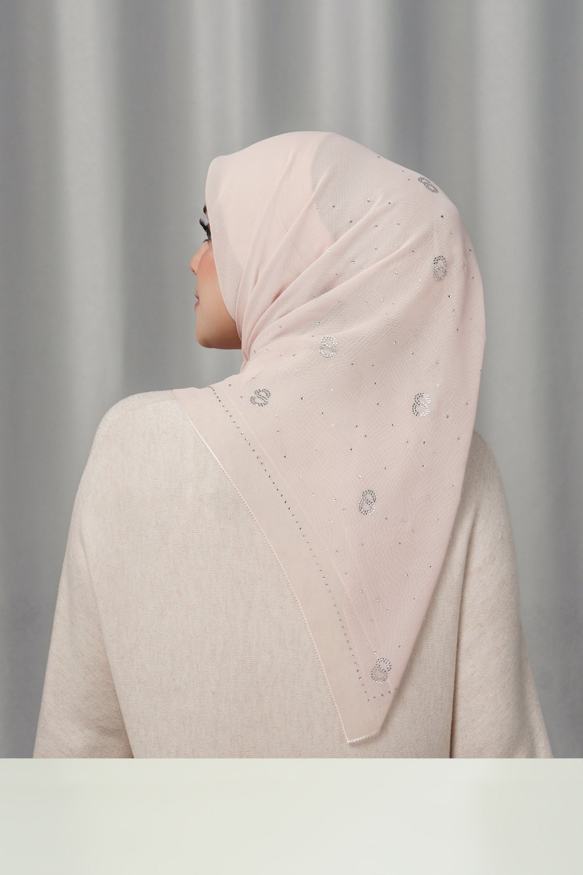 Everyday Glam Scarf - Crystal Pink