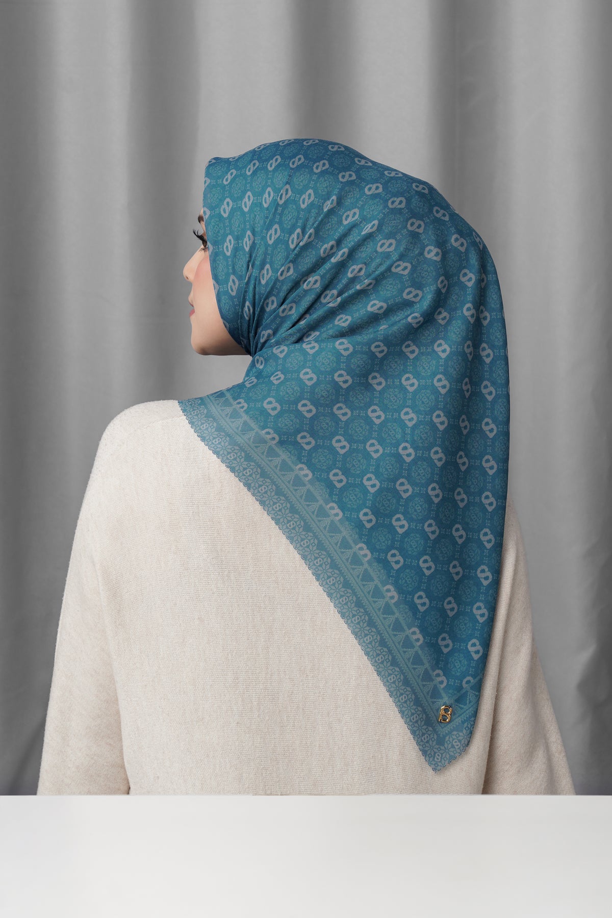 Songket Square - indigo