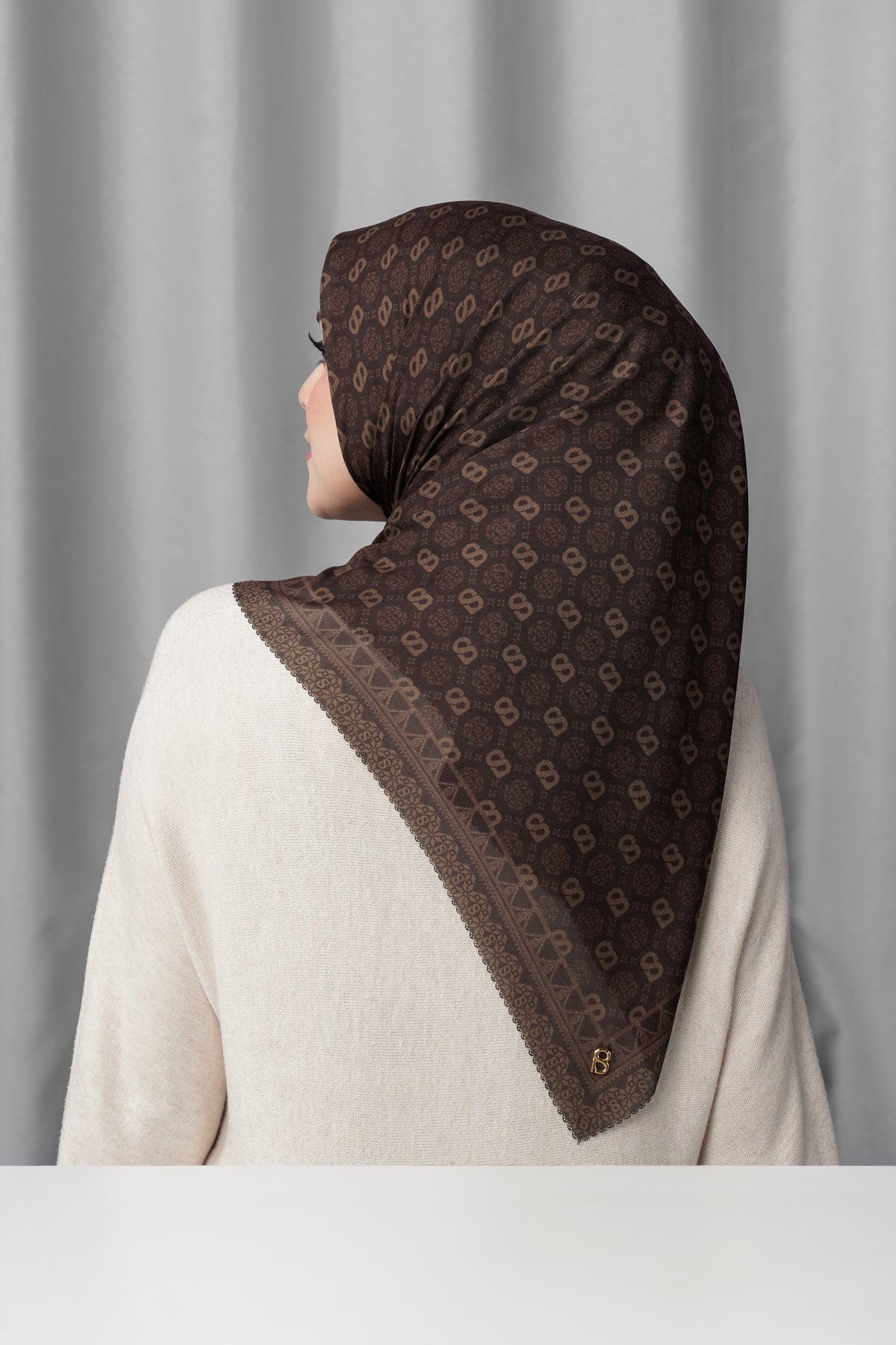 Songket Square - Mahogany