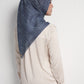 Waves Monogram Square - Dark Blue