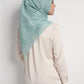 Waves Monogram Square - Turquoise