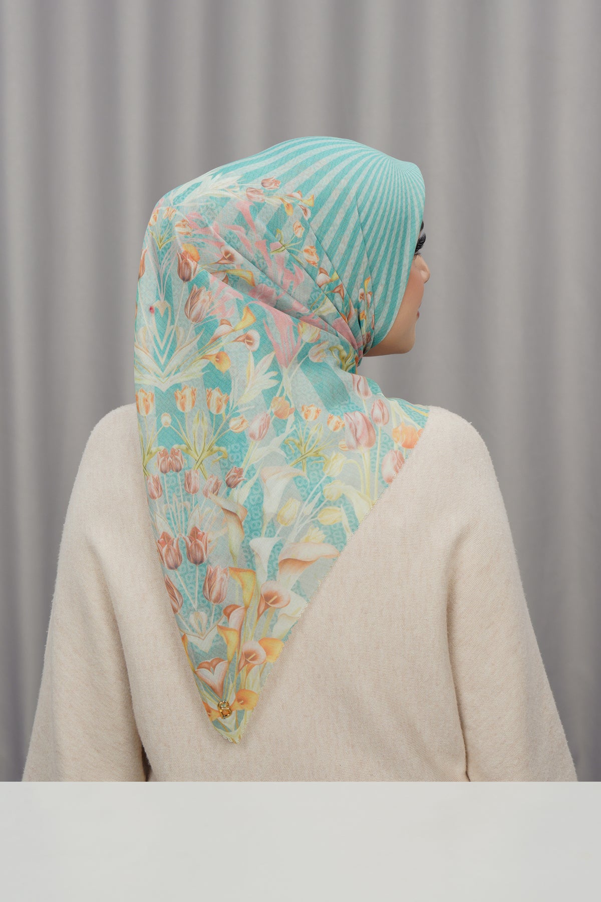 Tulip Voile Square - Jade