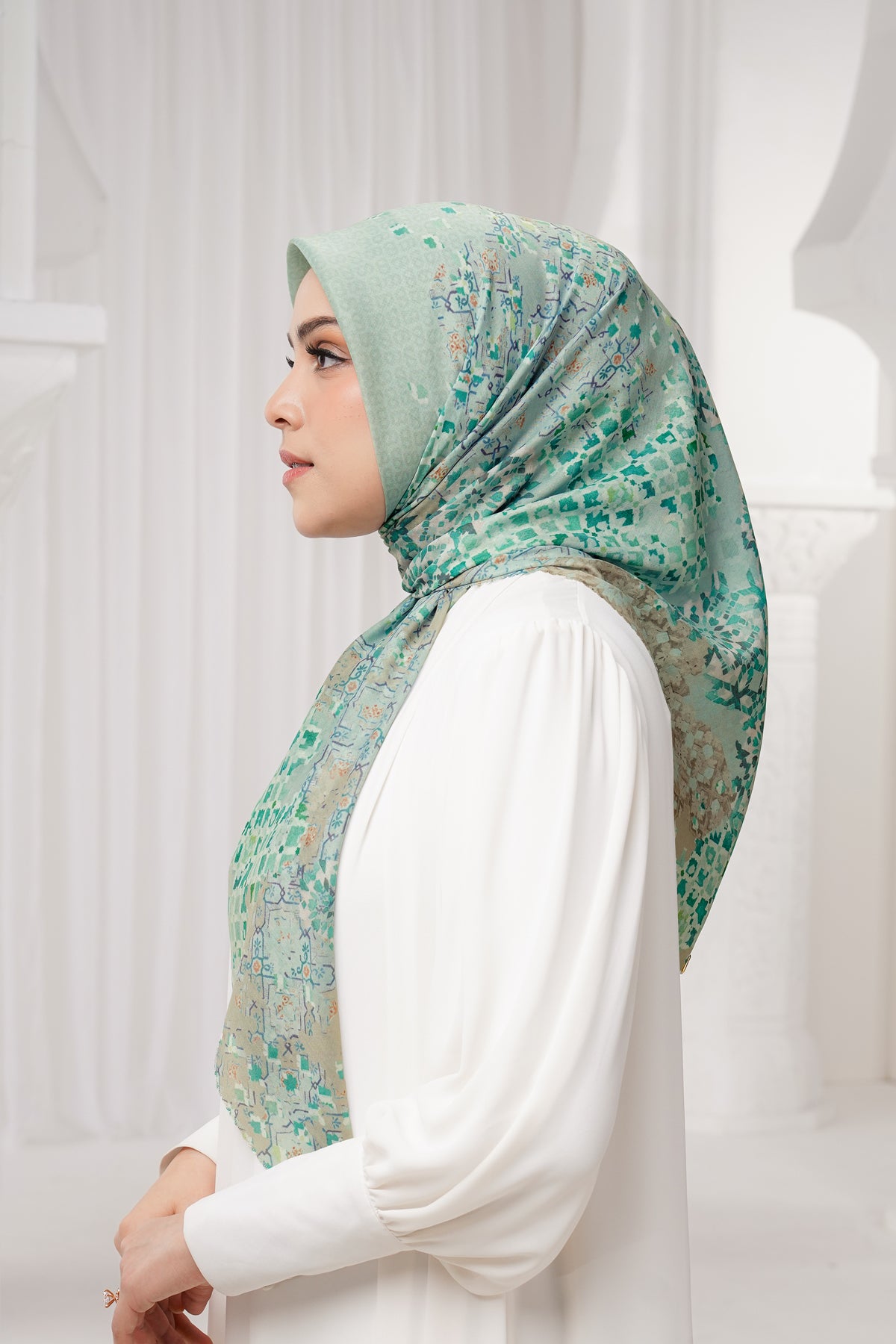 Moroccan Voile Square - Jewel