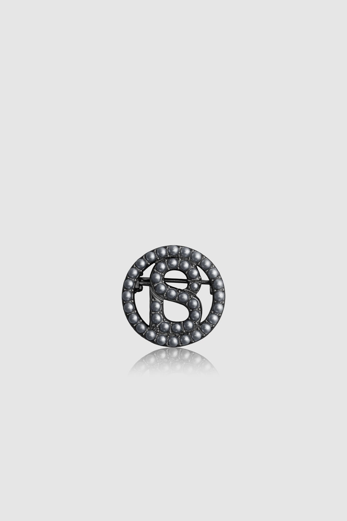 Round Pin Brooch Package 04 - Hematite