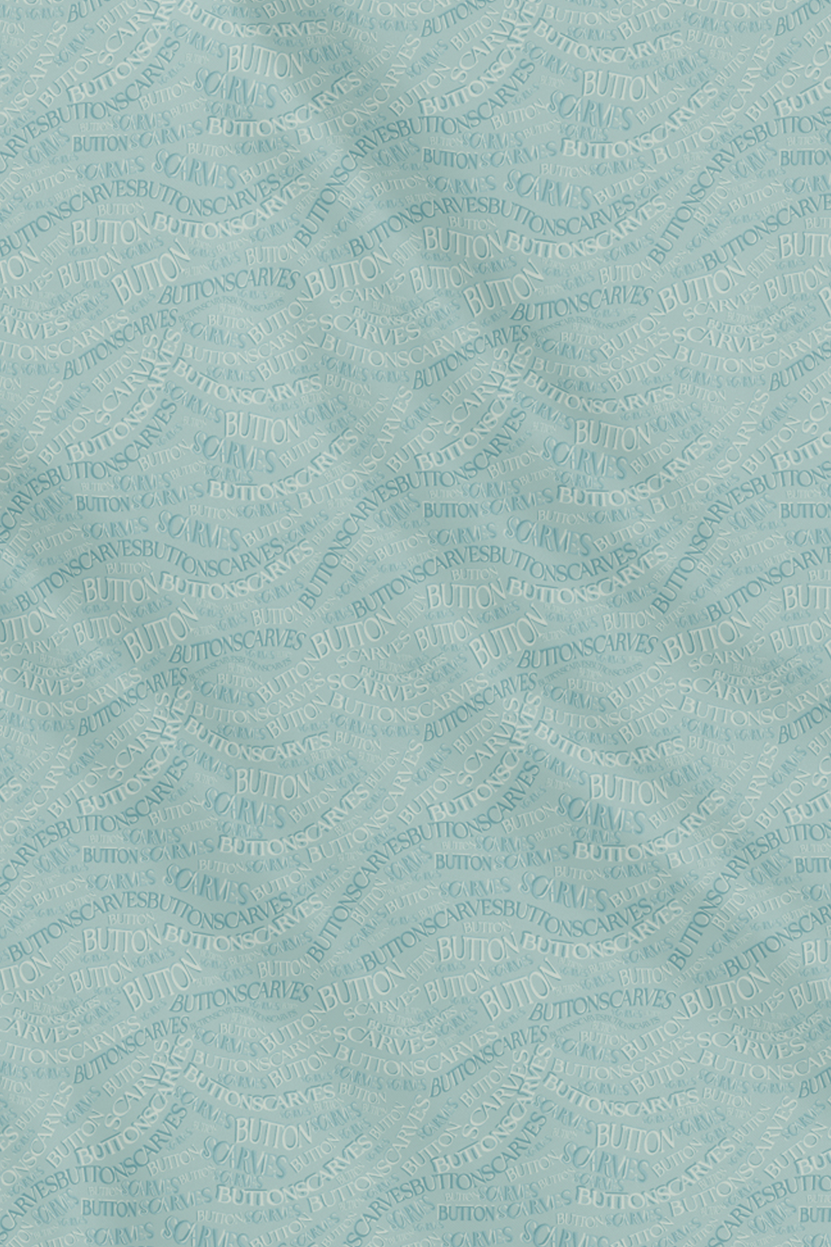 Waves Monogram Square - Turquoise