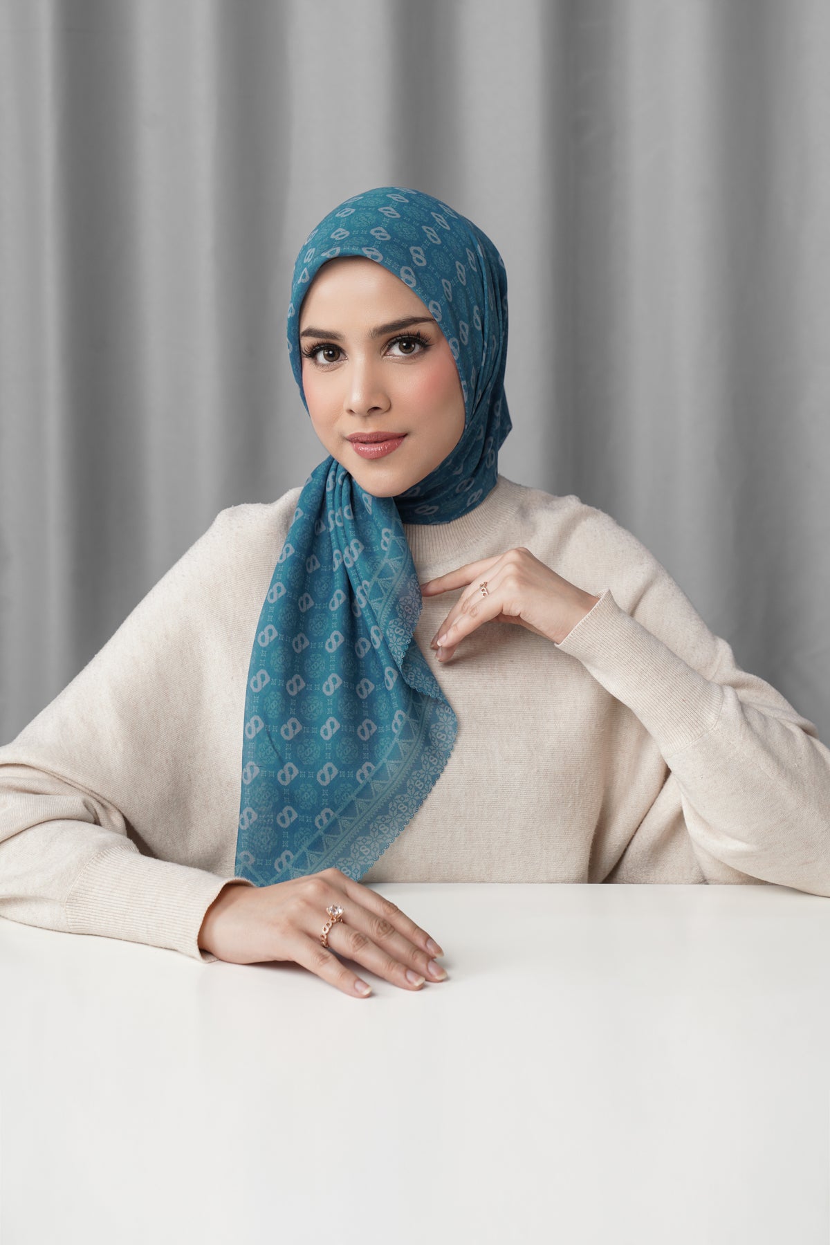 Songket Square - indigo