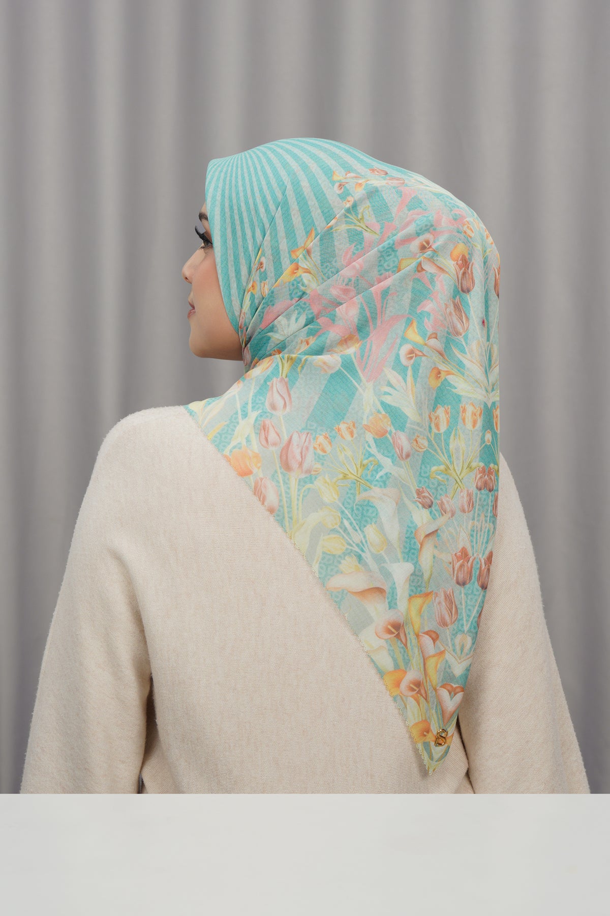 Tulip Voile Square - Jade