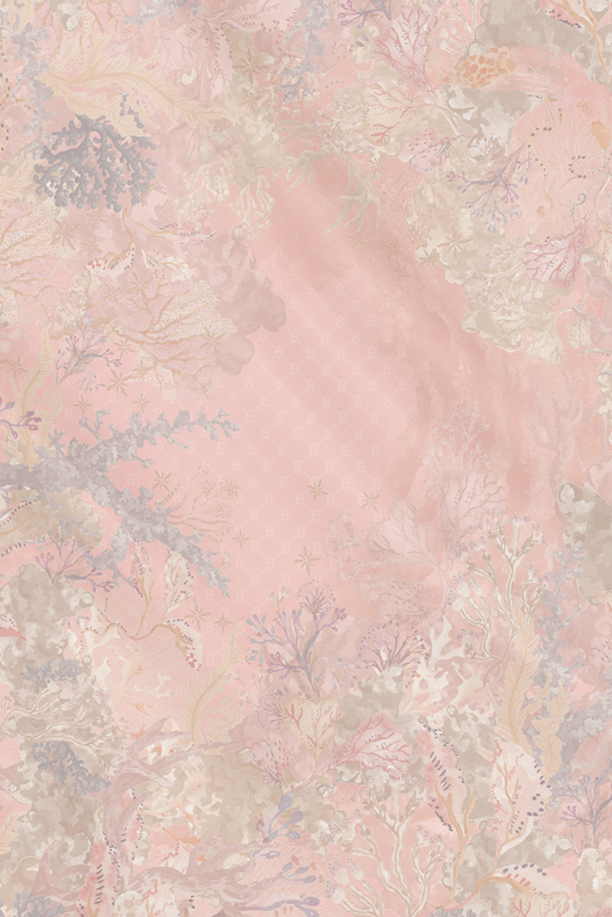 Under The Sea Voile Square - Sea Fan