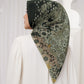 Moroccan Voile Square - Charcoal