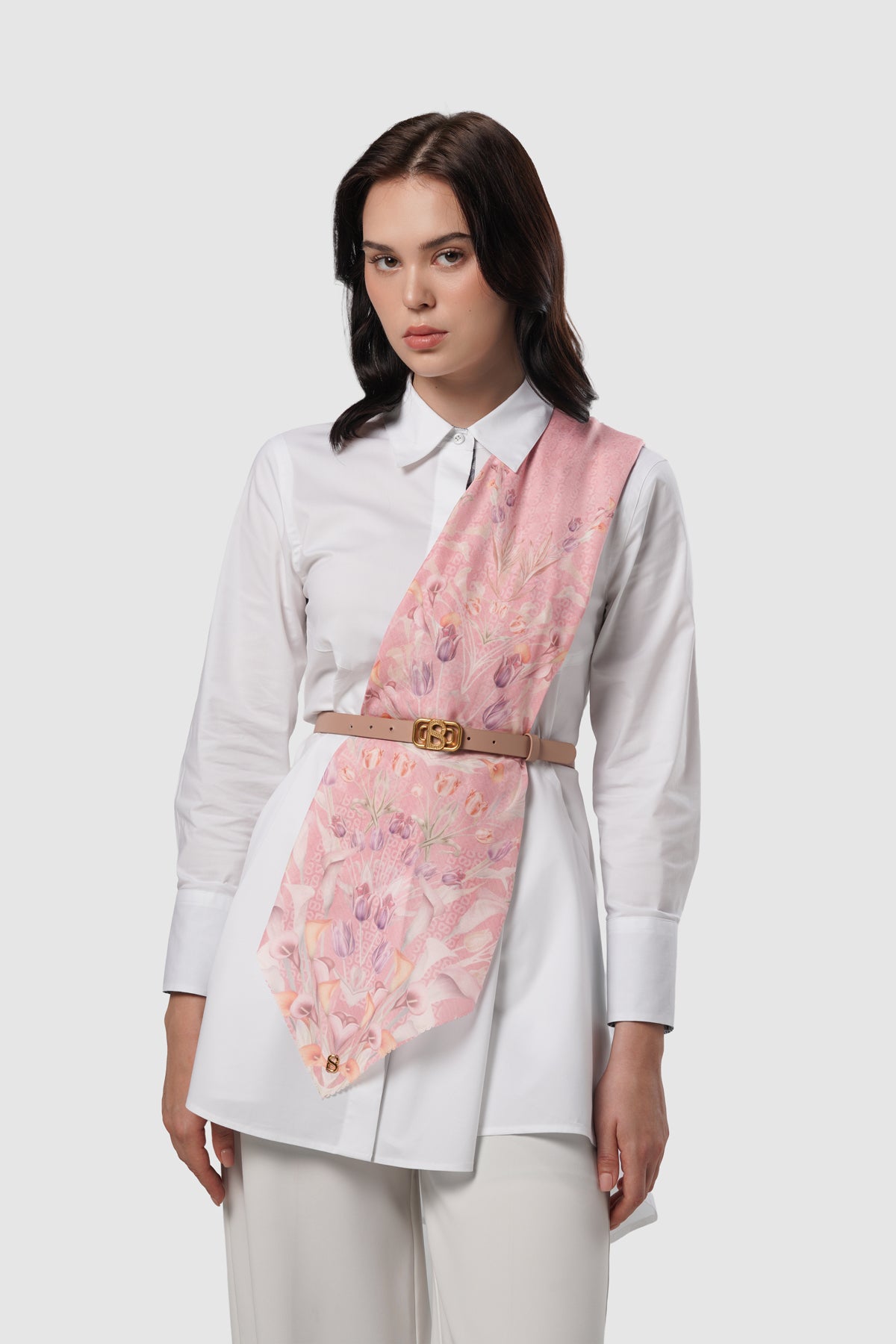 Tulip Satin Square - Morganite