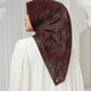 Egypt Voile Square - Carmine