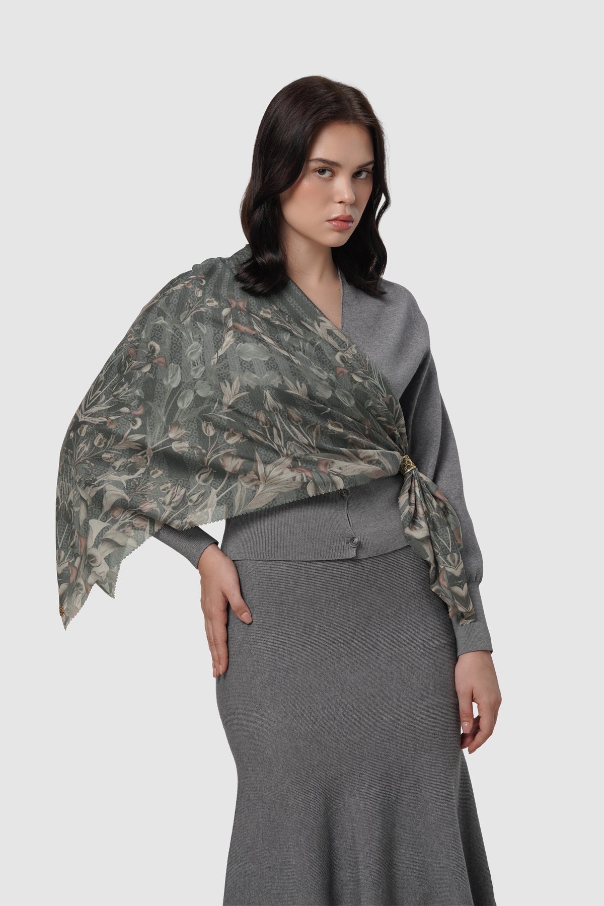 Tulip Voile Square - Moon