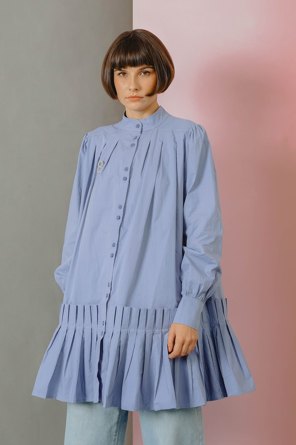 Bianca Shirt - Oxford Blue