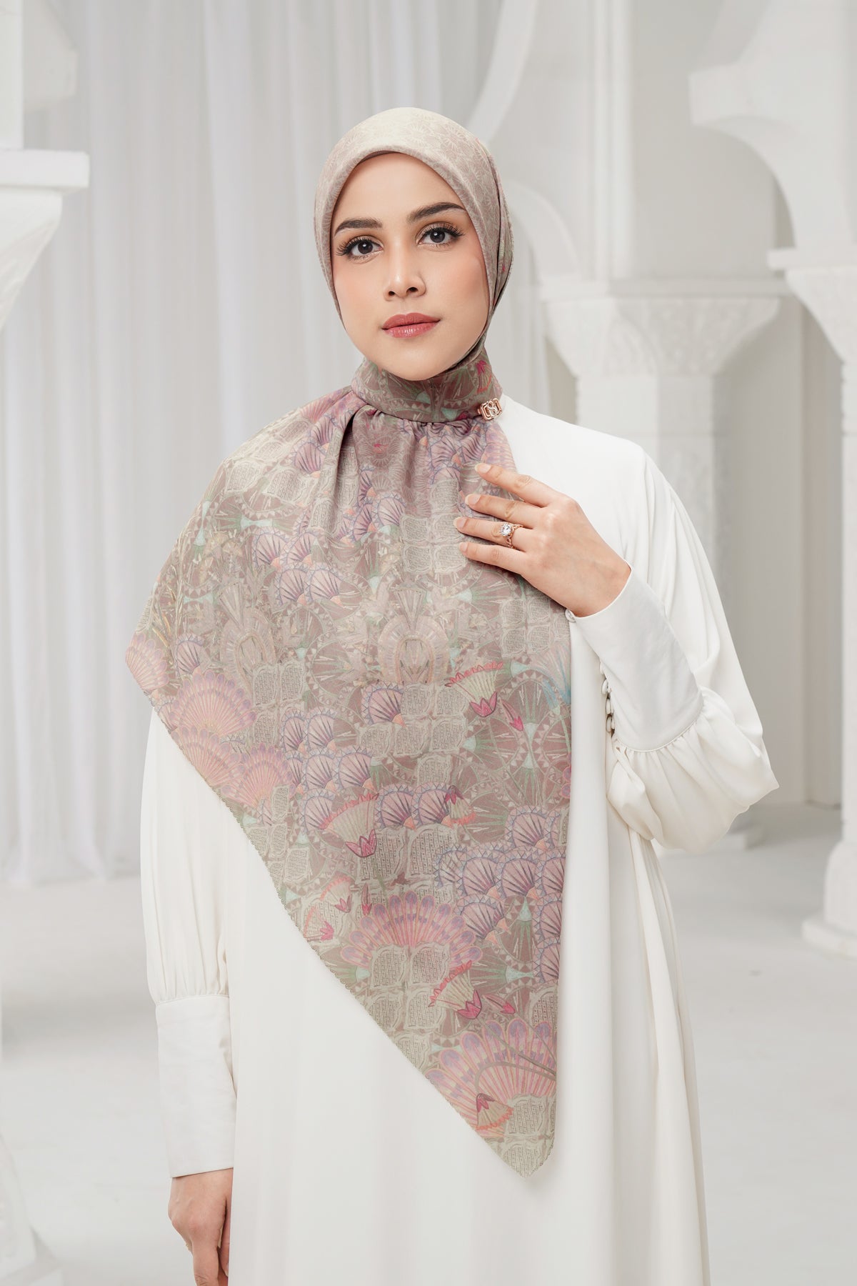 Egypt Voile Square - Camel