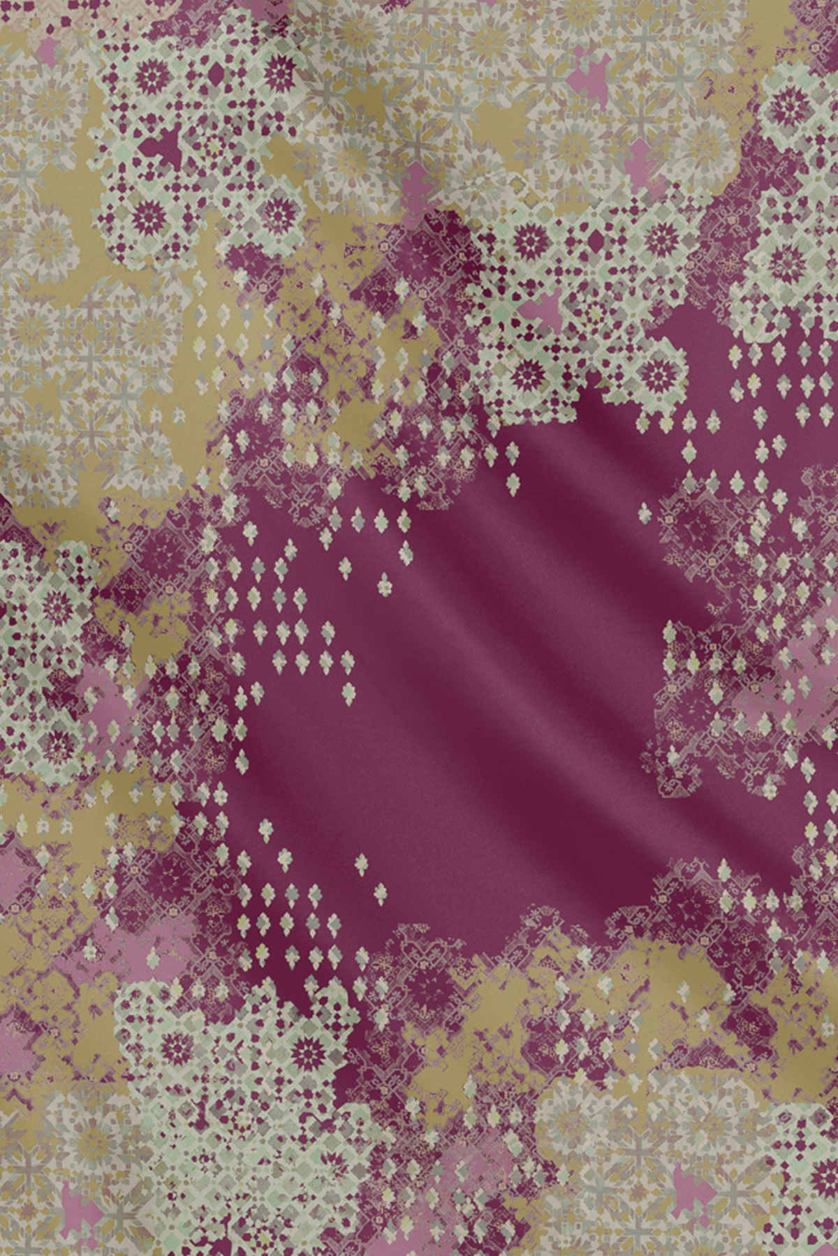 Moroccan Jacquard Voile - Grape