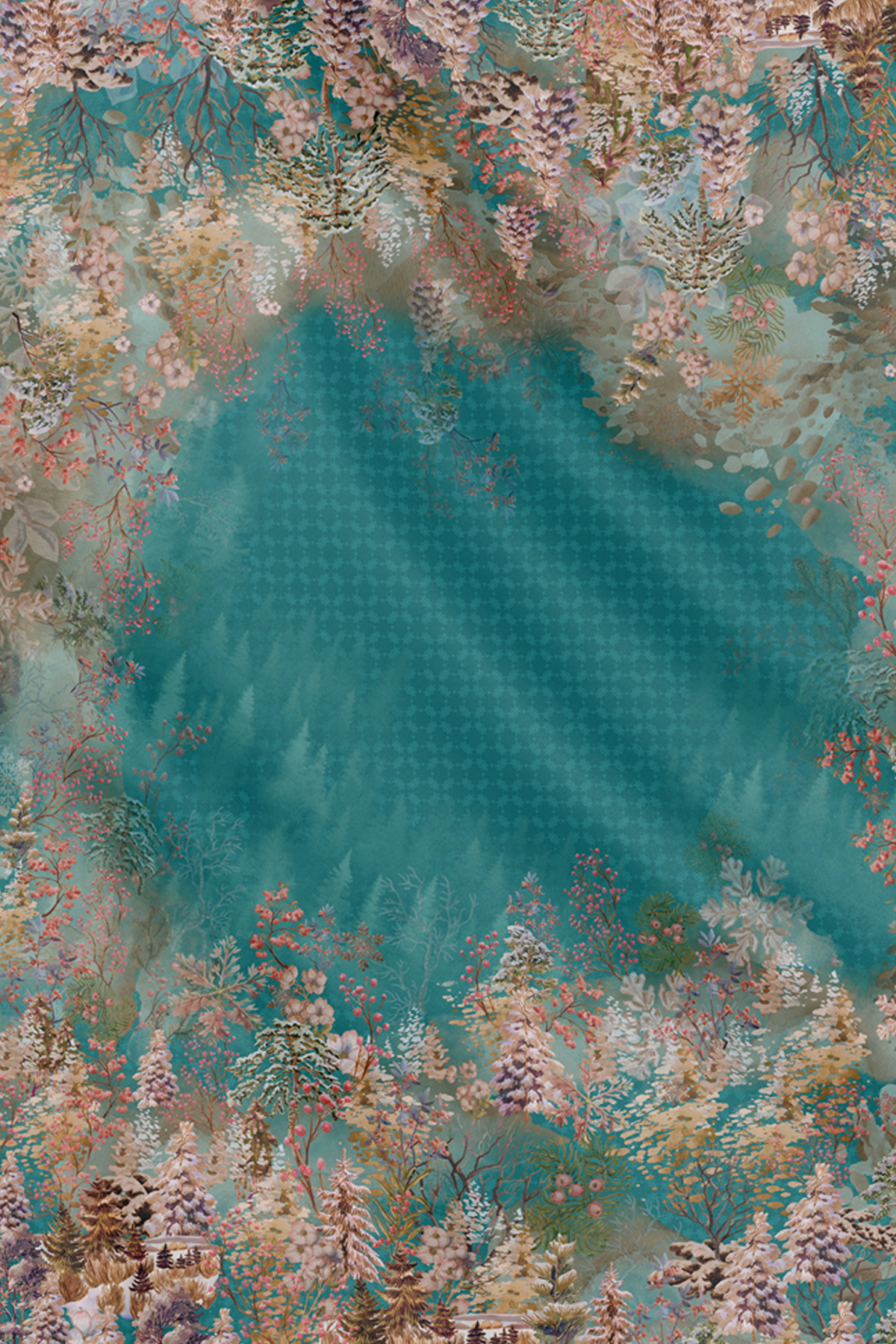 Holiday 3 Voile Square - Evergreen